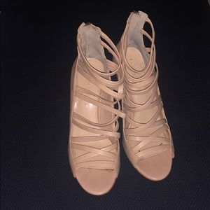 Banana Republic Strappy heels - cream pink color